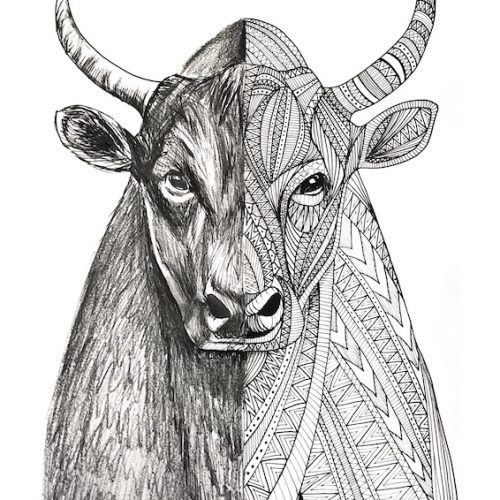 Mandala Bull