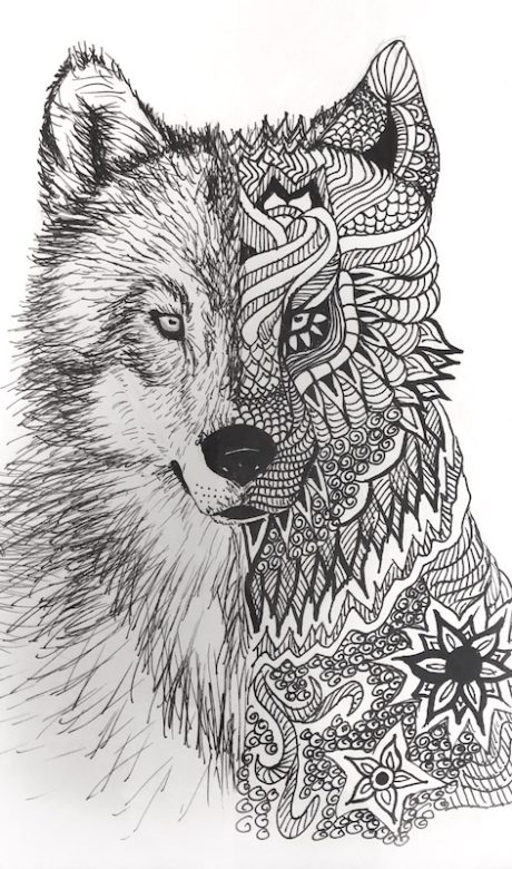 Mandala Wolf