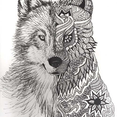 Mandala Wolf