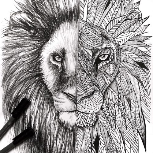 Mandala Lion